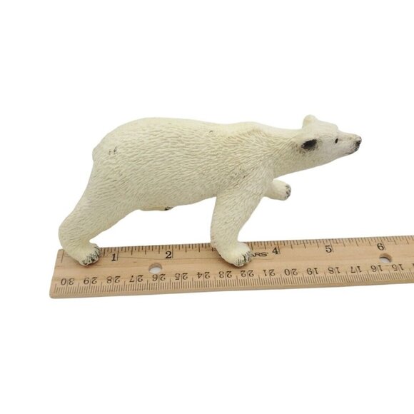 Polar Bear Figurine Vintage‎ Safari Ltd 1997 5” Alaska North Pole Wildlife Toy - Picture 6 of 6